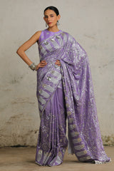 Galactic Lavender - Saree