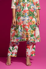 Lime Champa Bagh - Set With Dupatta