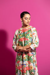 Lime Champa Bagh - Set With Dupatta