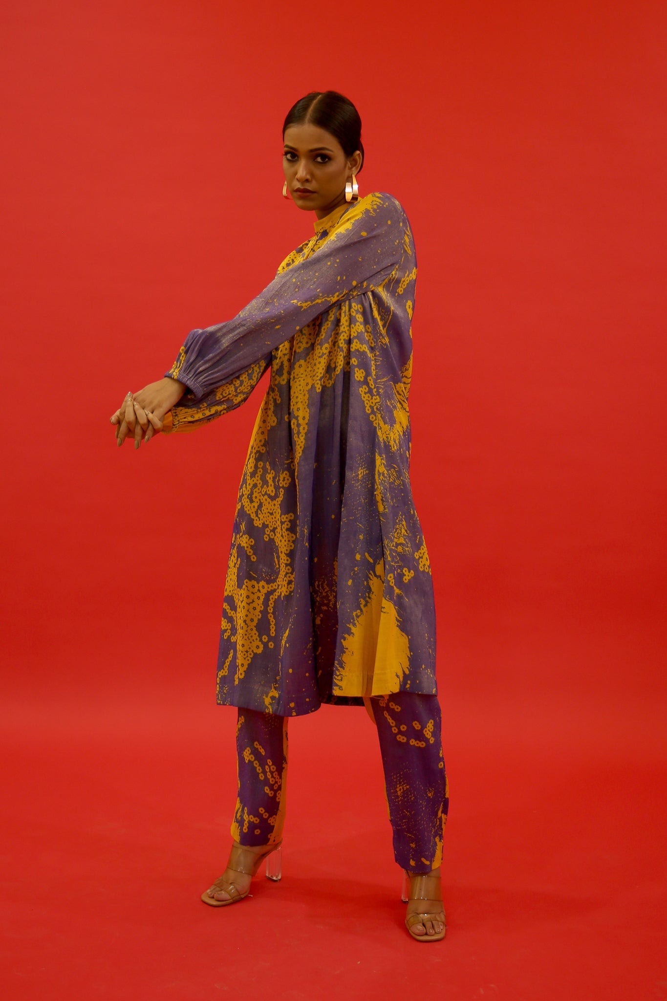 Ochre Ebru - Kurta Set