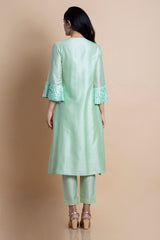 Neo Mint Embroidered - Tunic Set