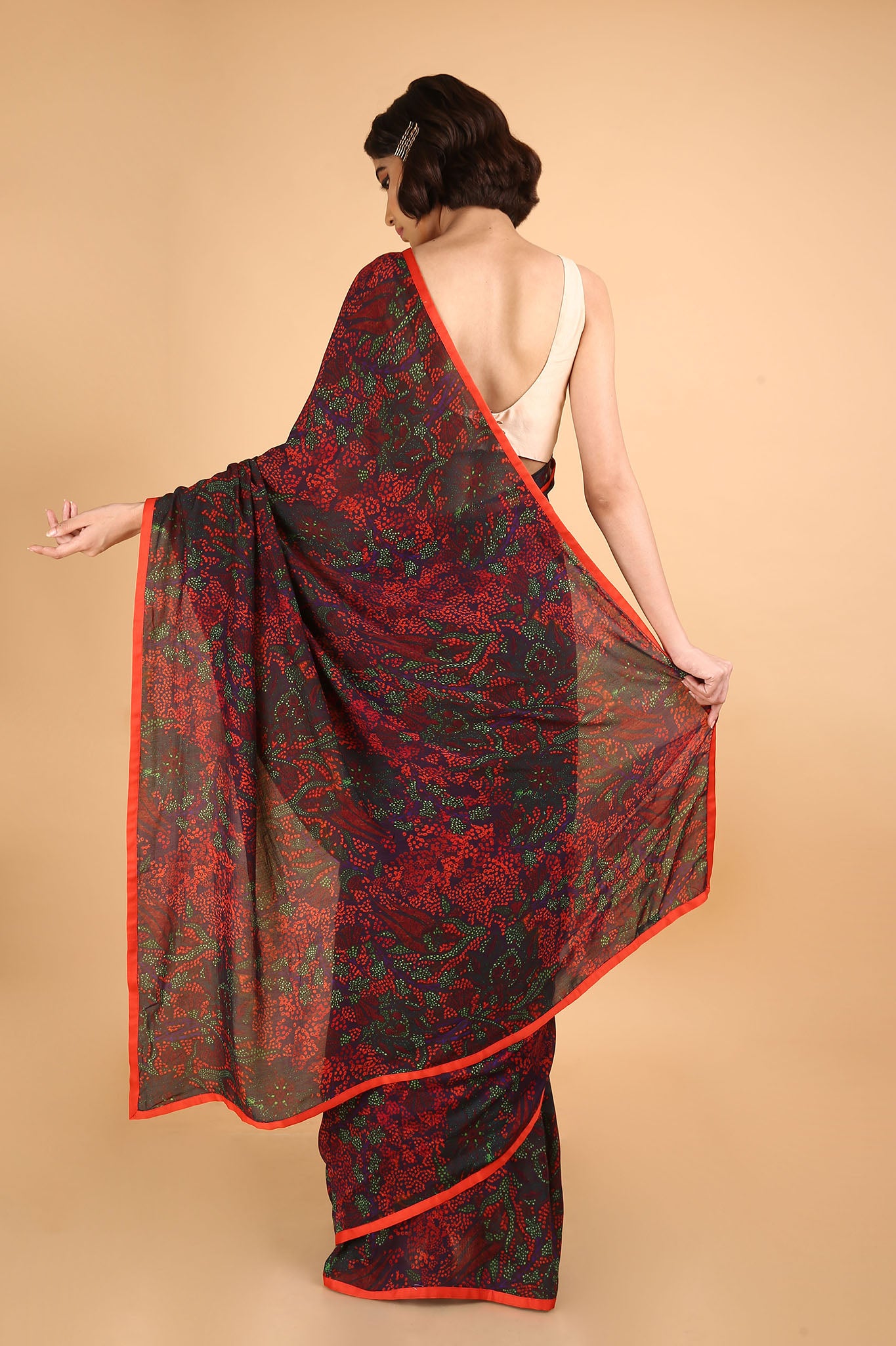 Laali-Printed Cotton Silk Saree - sakshamneharicka.com