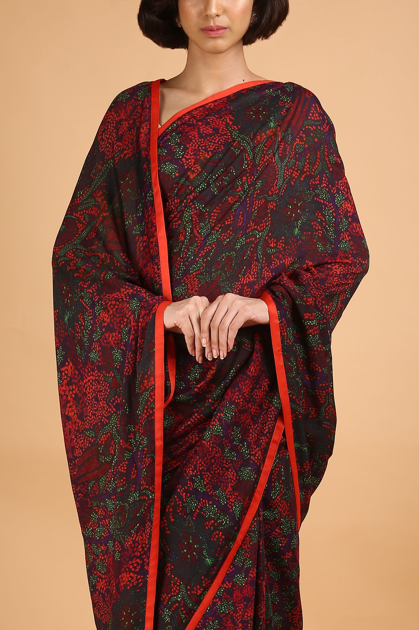 Laali-Printed Cotton Silk Saree - sakshamneharicka.com