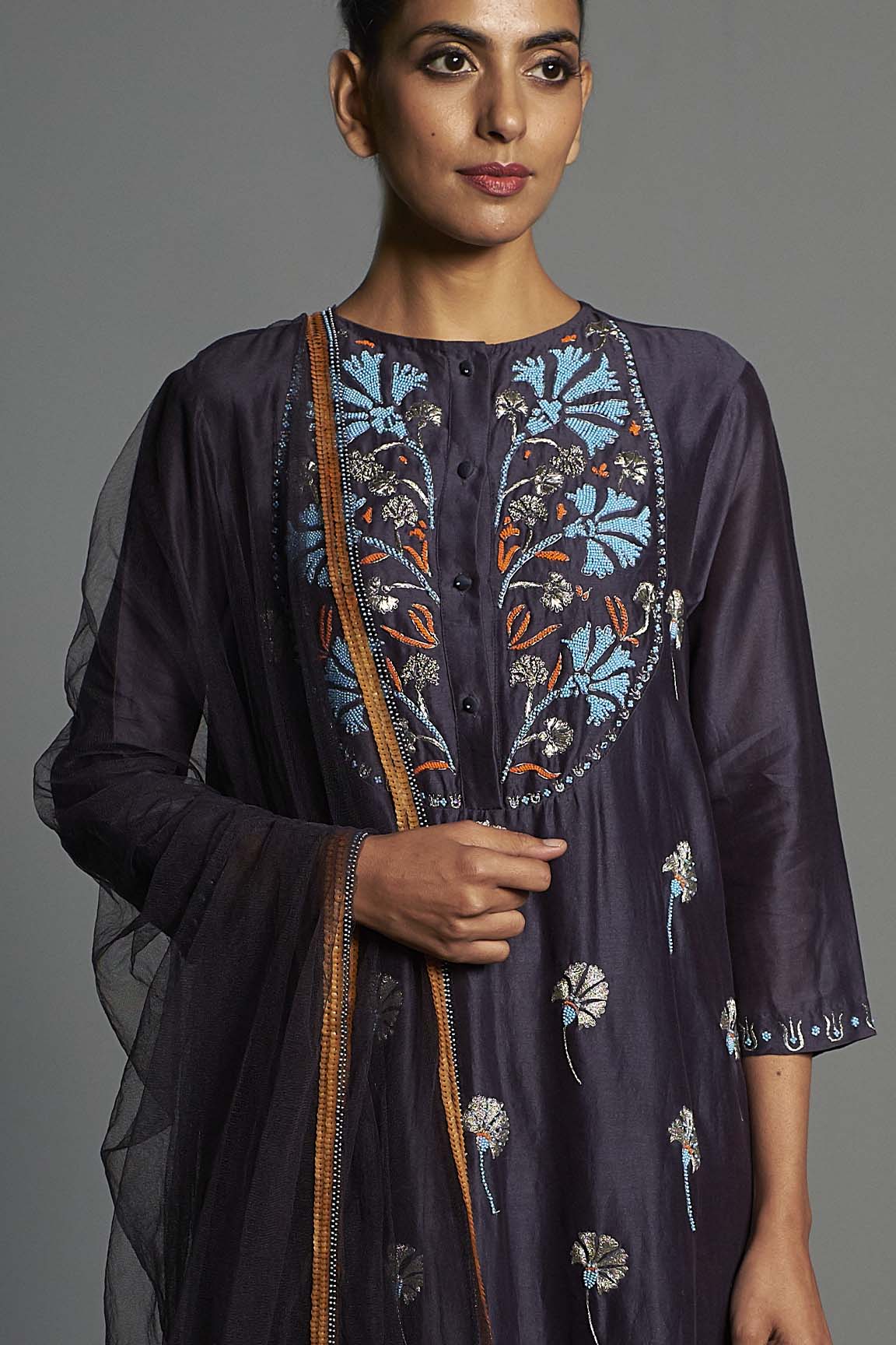 Midnight Gul - Kurta Set