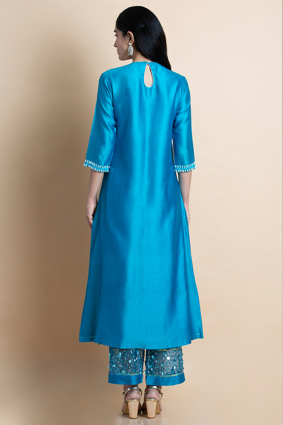 Skydive Blue Embroidered - Kurta Set
