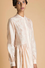 Peach Tonal Embroidered Tunic