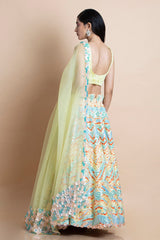 Distressed Daisy - Lehenga Set