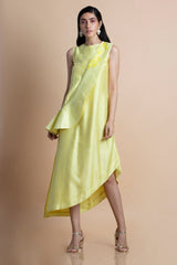 Lime Yellow Asymmetric - Dress