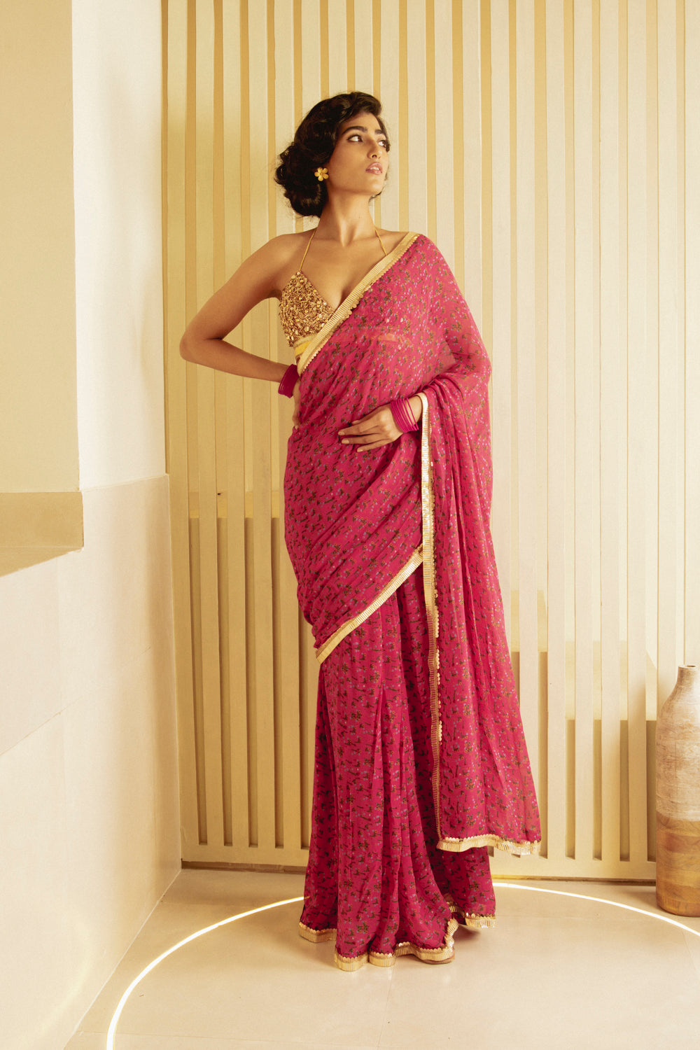 Rosy Ready To Wear Saree Set