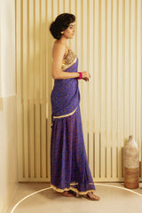 Iris - Stiched Saree Set
