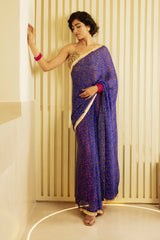 Iris - Stiched Saree Set