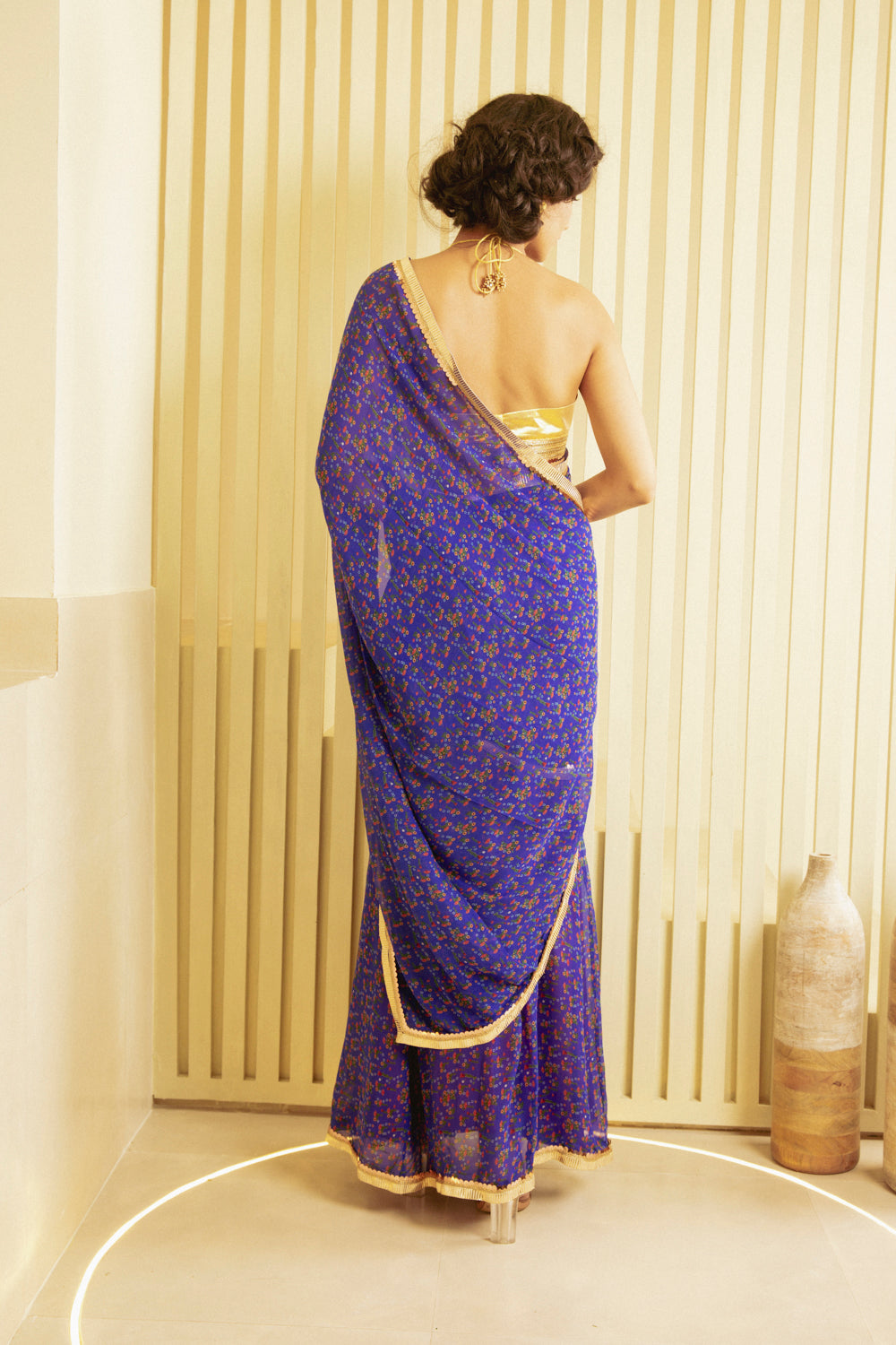 Iris - Stiched Saree Set
