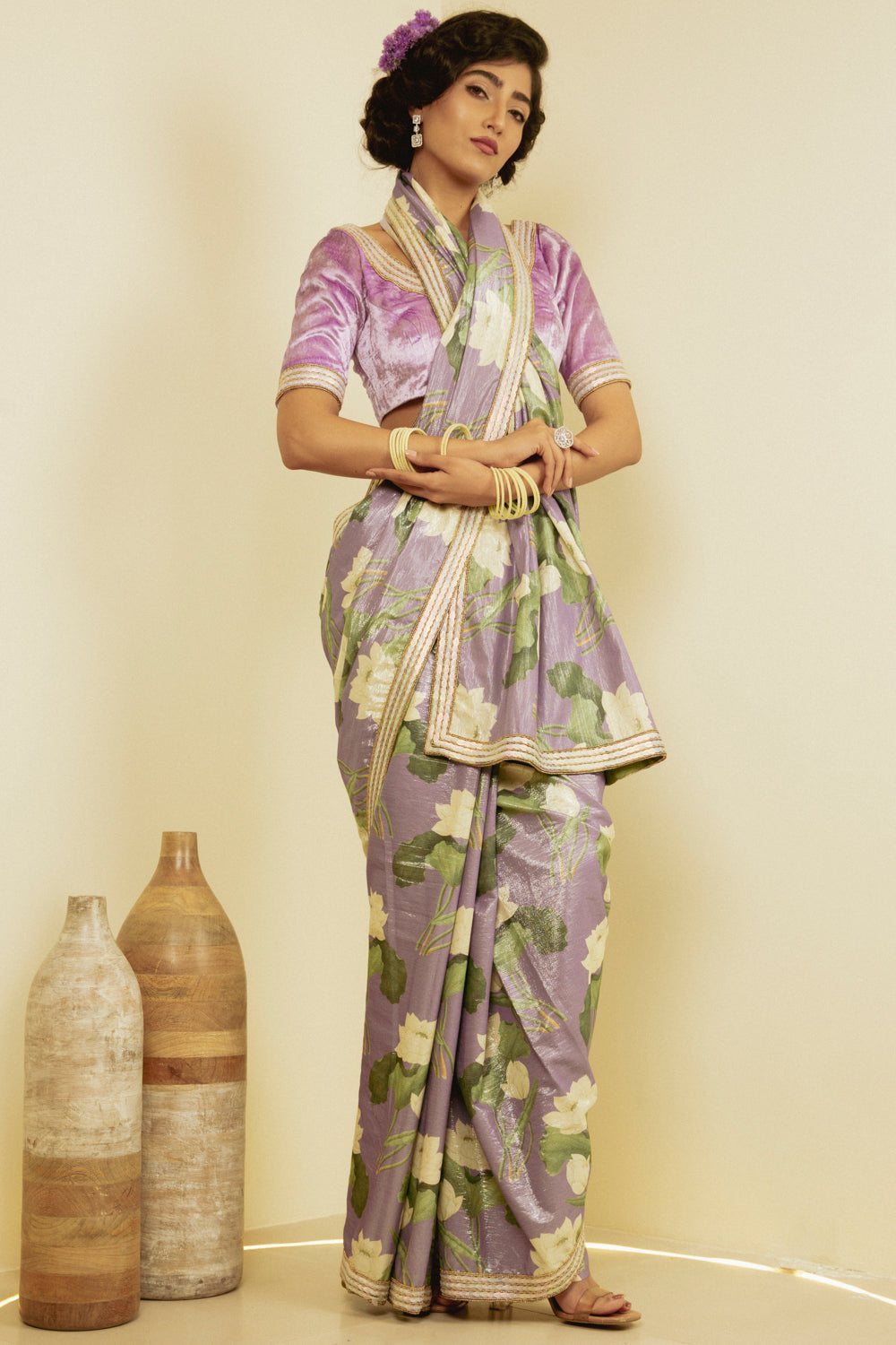 Indian Lotus - Saree Set