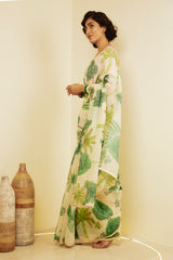 Nidhivan Printed Chanderi - Saree