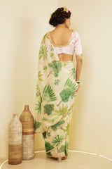 Nidhivan Printed Chanderi - Saree