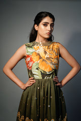 Nimai Earthy Olive - Kurta Set