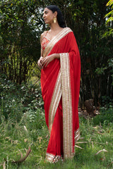 Sindoori Laal  - Saree