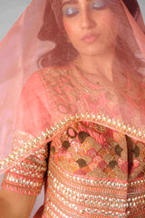 Pink Embroidered - Sharara Set