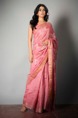 Pink Ghaata - Saree