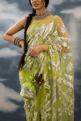 Iccha - Fully Embroidered Saree Set in Tulle