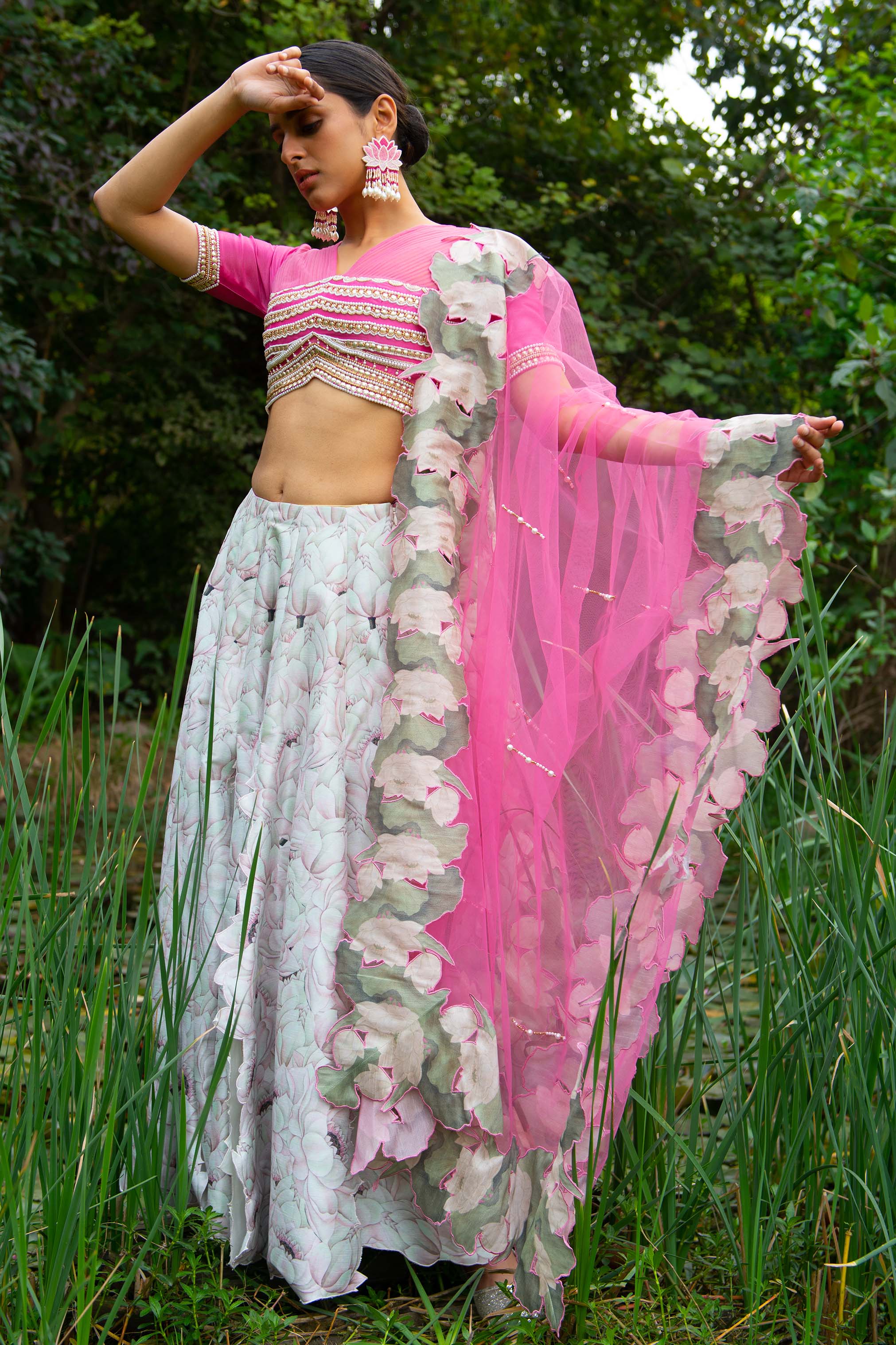 Padmaja Printed - Lehenga Set