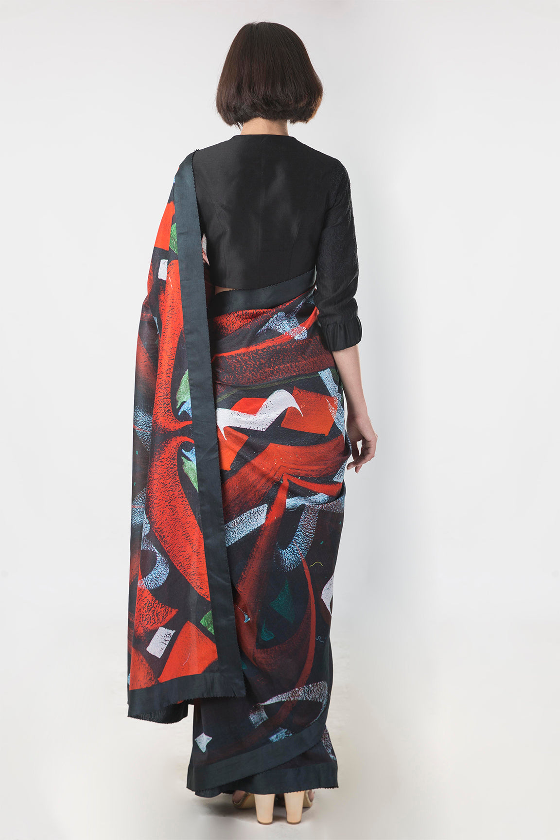 Bismil - Printed Saree in Chanderi - sakshamneharicka.com