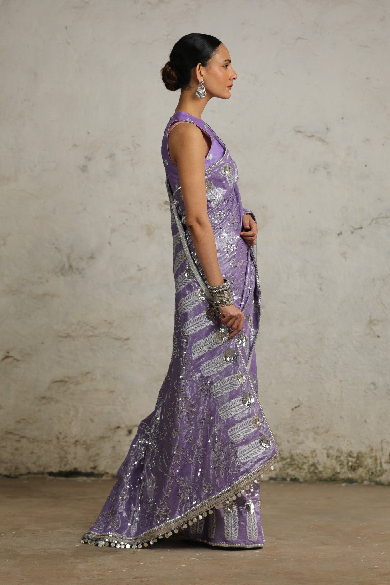 Galactic Lavender - Saree