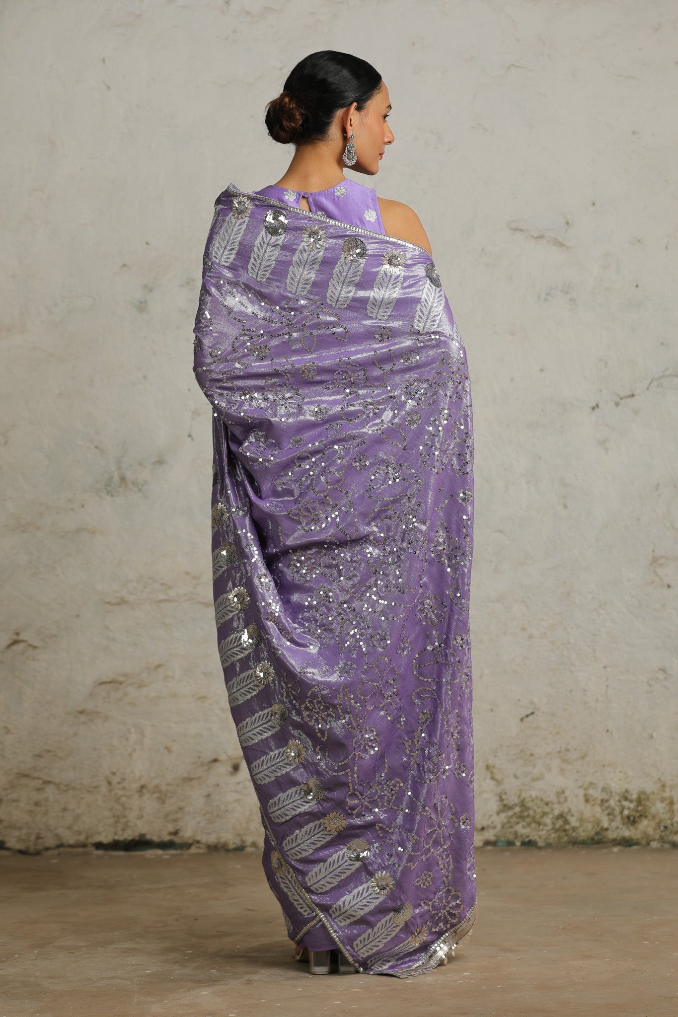 Galactic Lavender - Saree