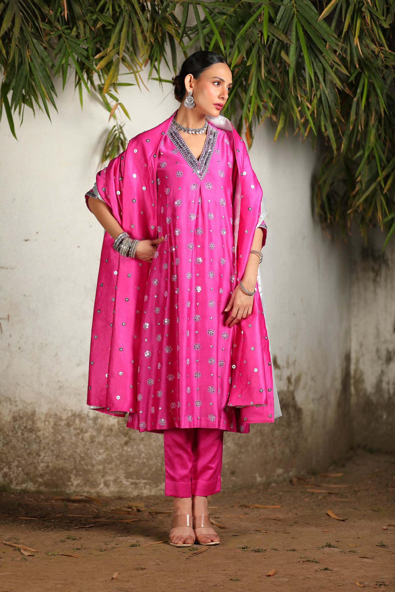 Hot Pink - Kurta Set