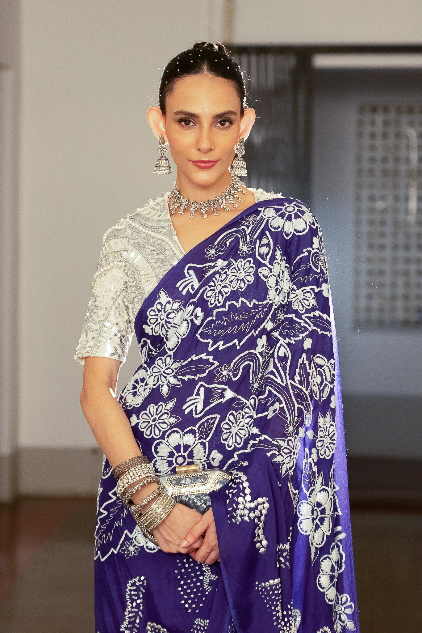 Ultraviolet - Saree Set