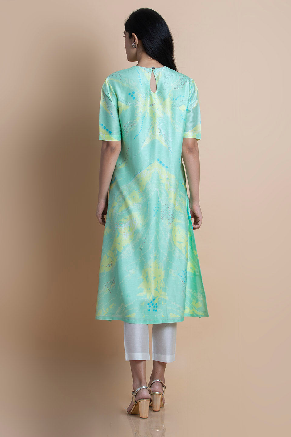 Mint Printed Kurti