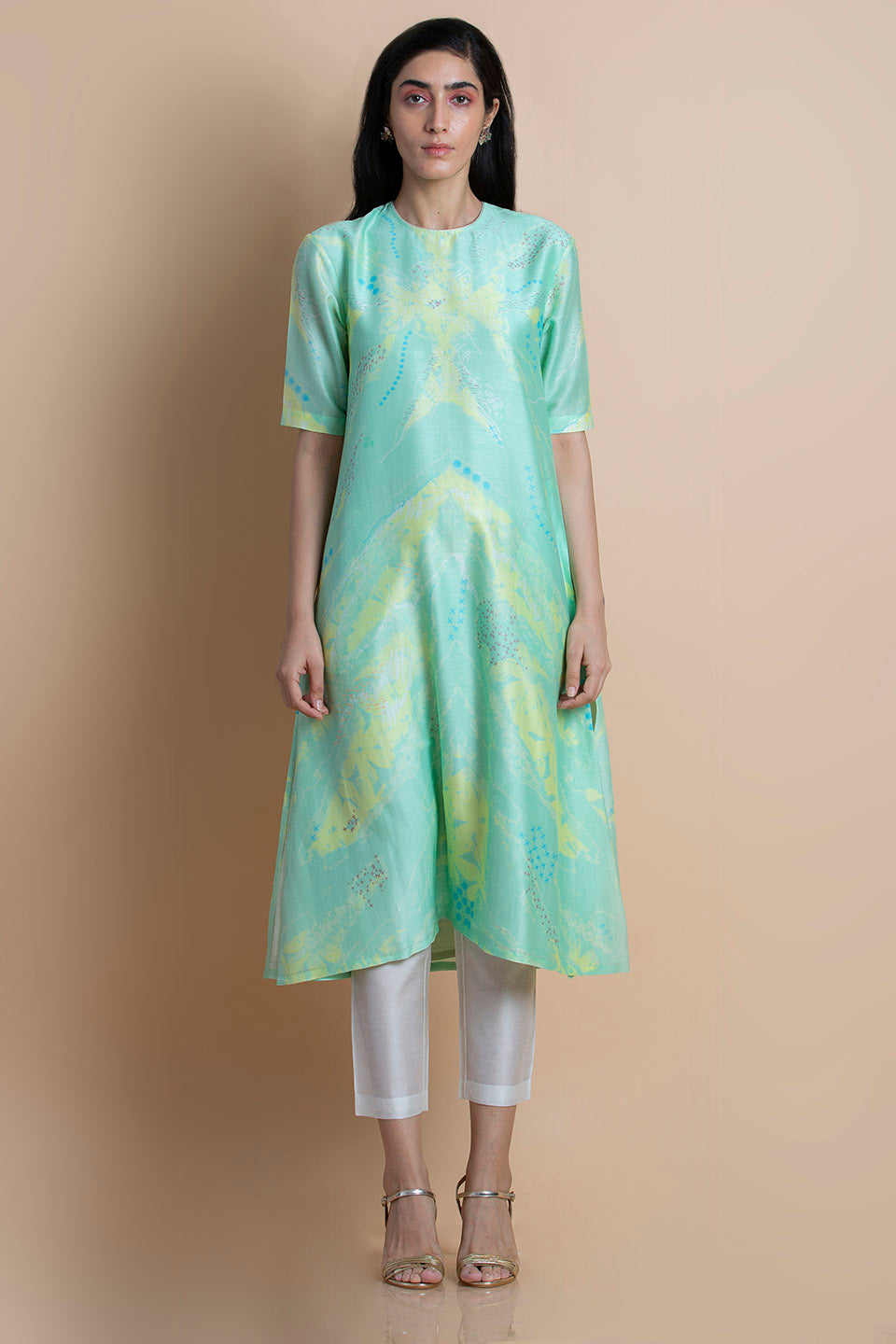 Mint Printed Kurti