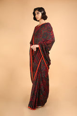 Laali-Printed Cotton Silk Saree - sakshamneharicka.com