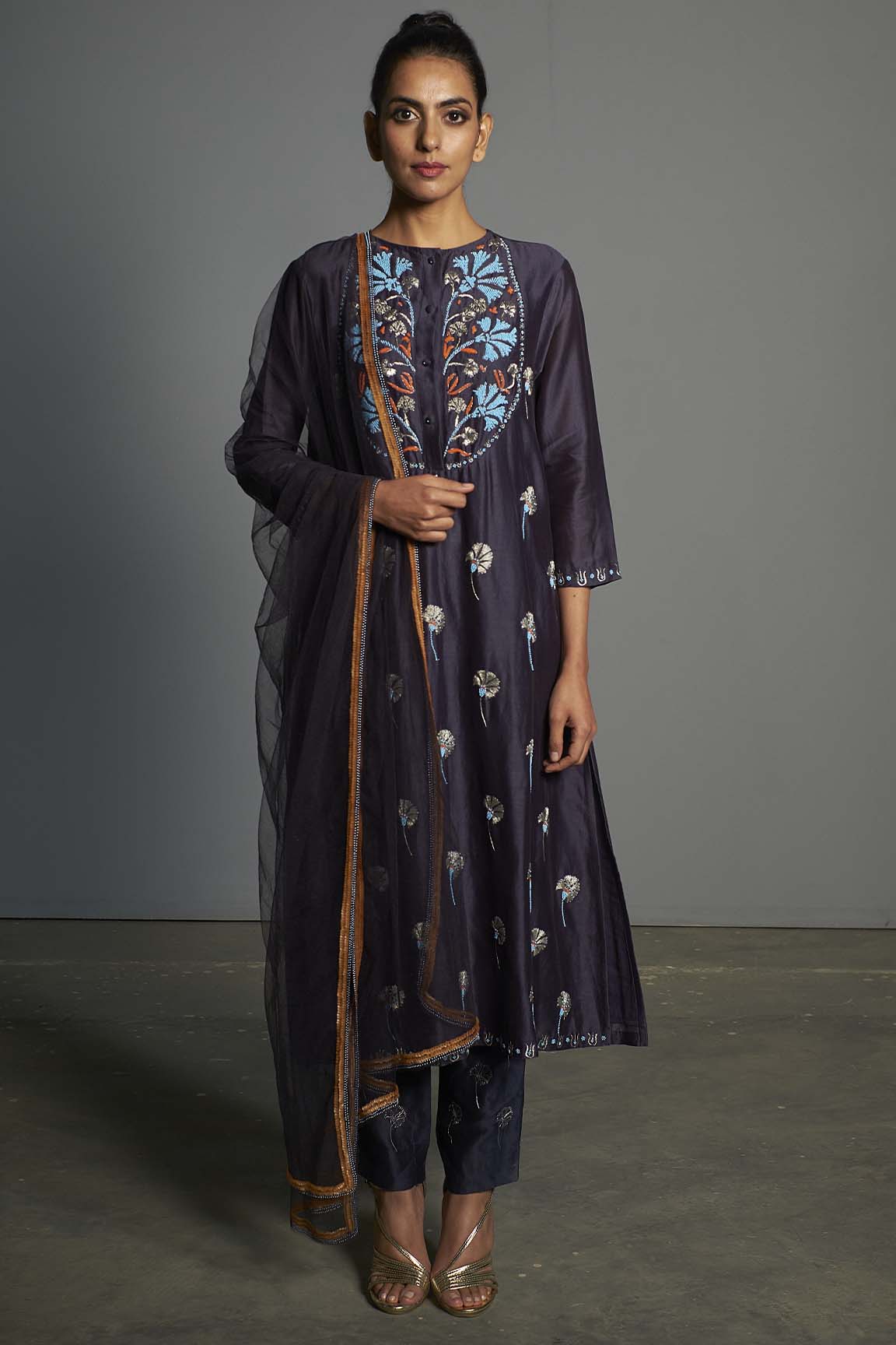 Midnight Gul - Kurta Set