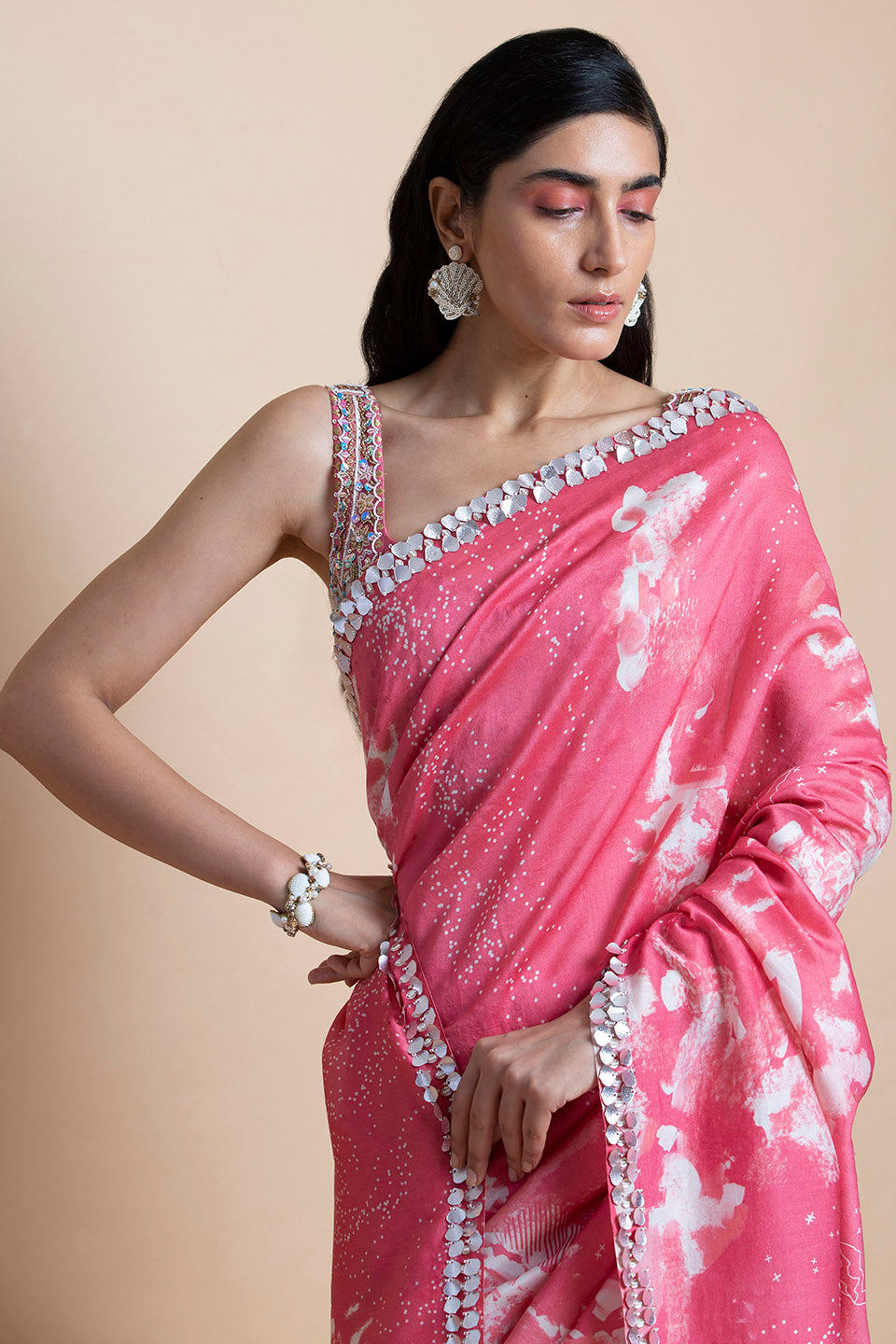 Camellia Rose - Saree