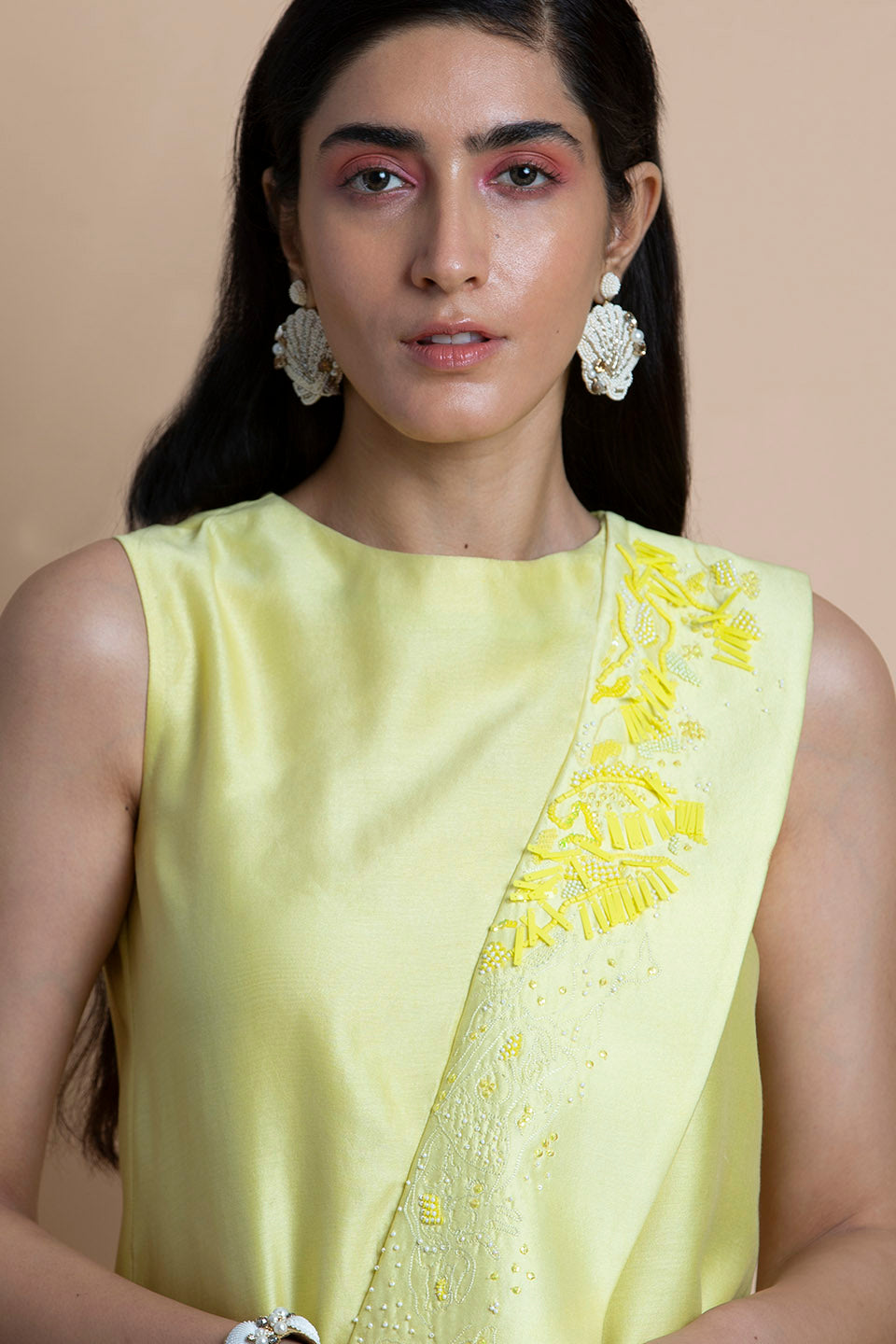 Lime Yellow Asymmetric - Dress