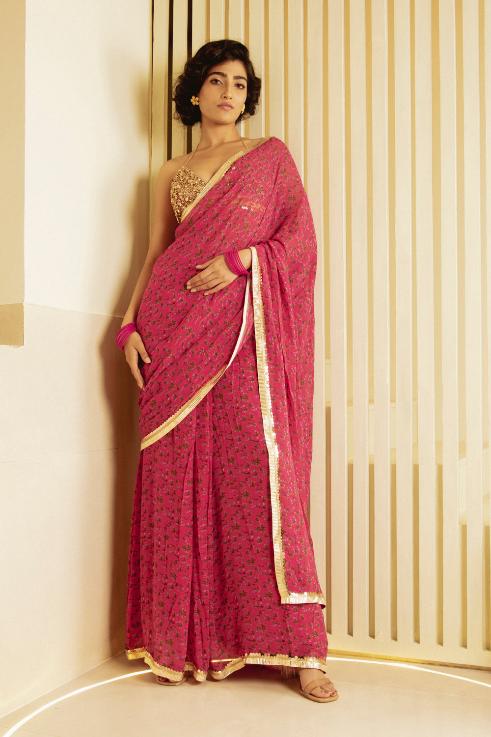 Rosy Ready To Wear Saree Set