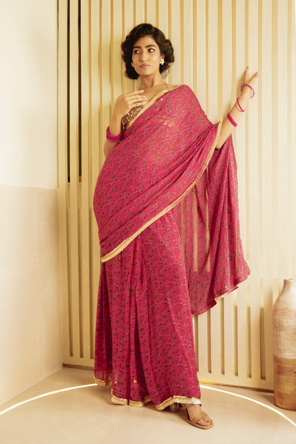 Rosy Ready To Wear Saree Set
