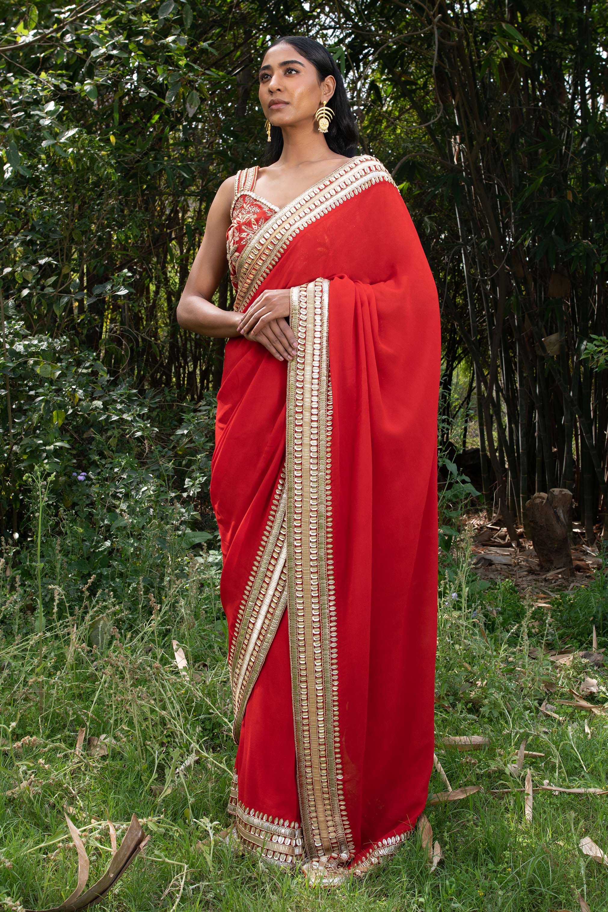 Sindoori Laal  - Saree