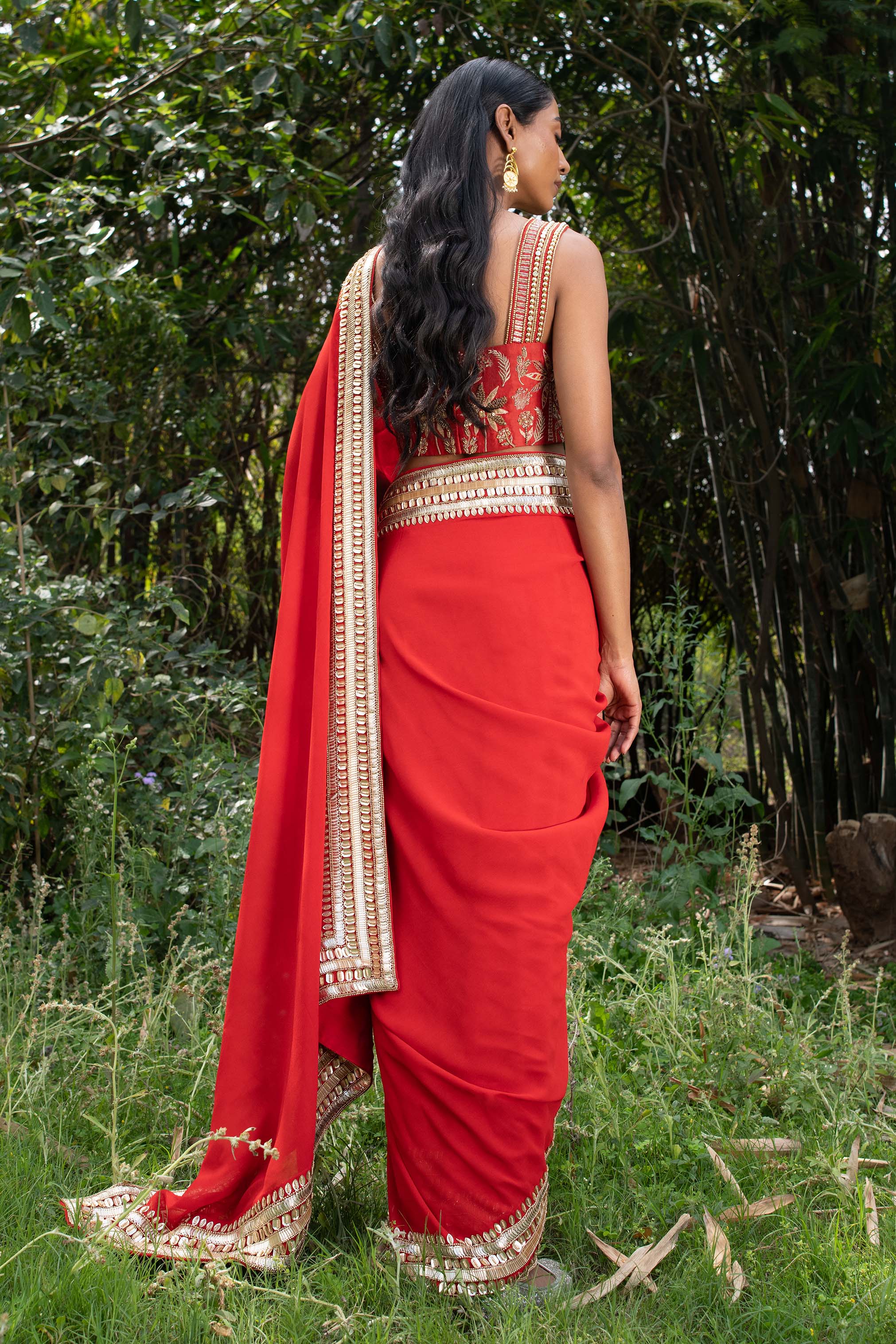 Sindoori Laal  - Saree