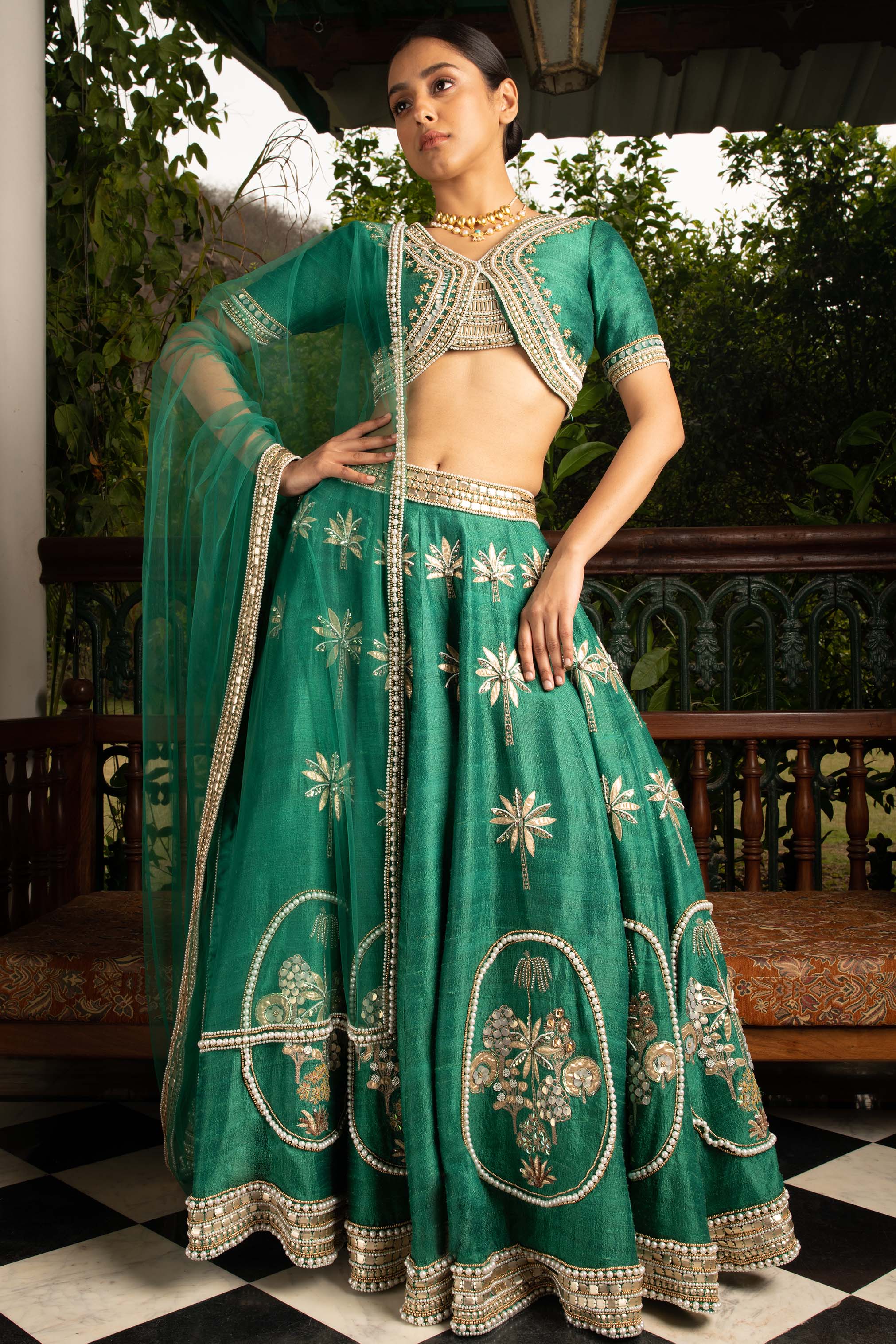Yamuna Embroidered - Lehenga Set