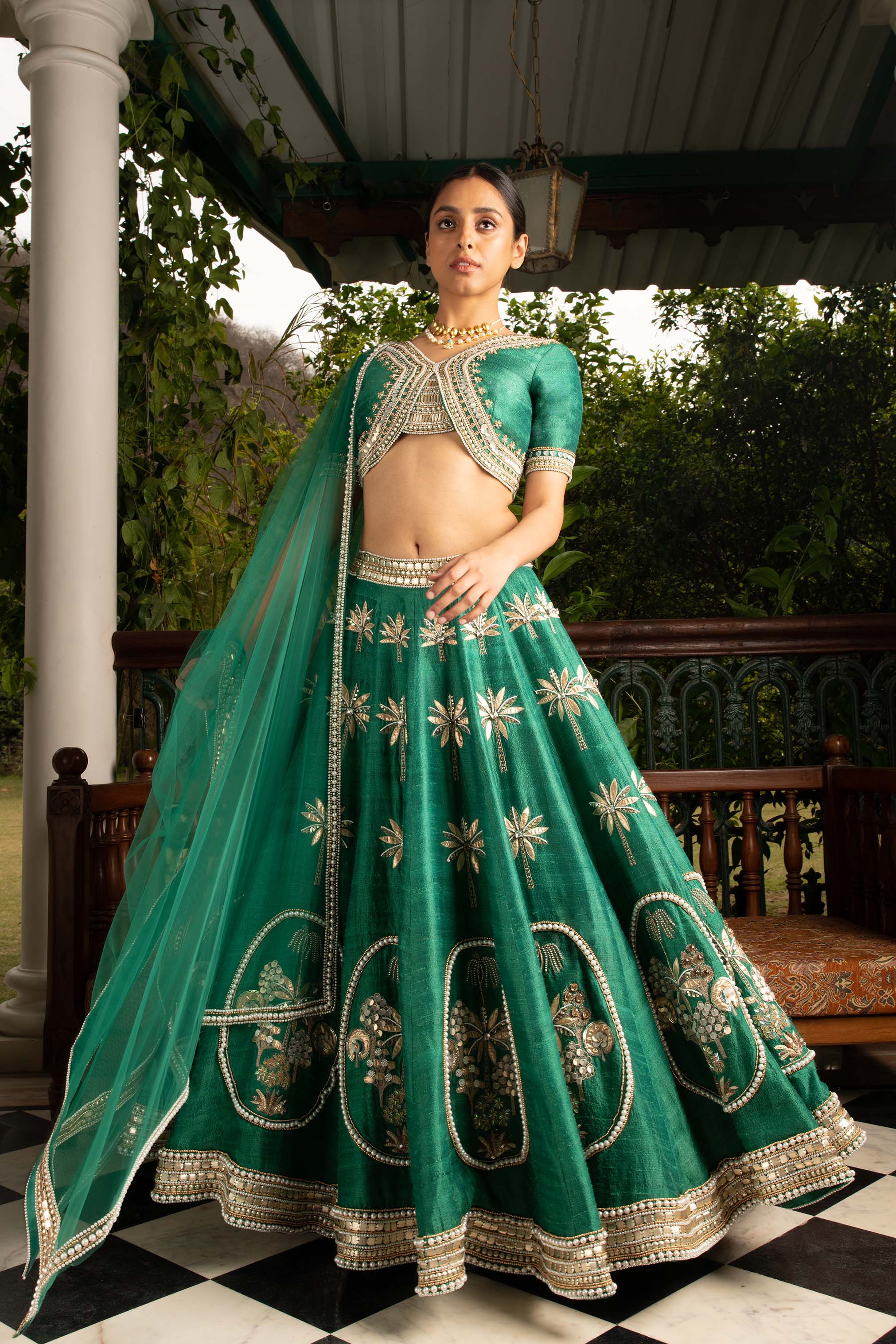 Yamuna Embroidered - Lehenga Set