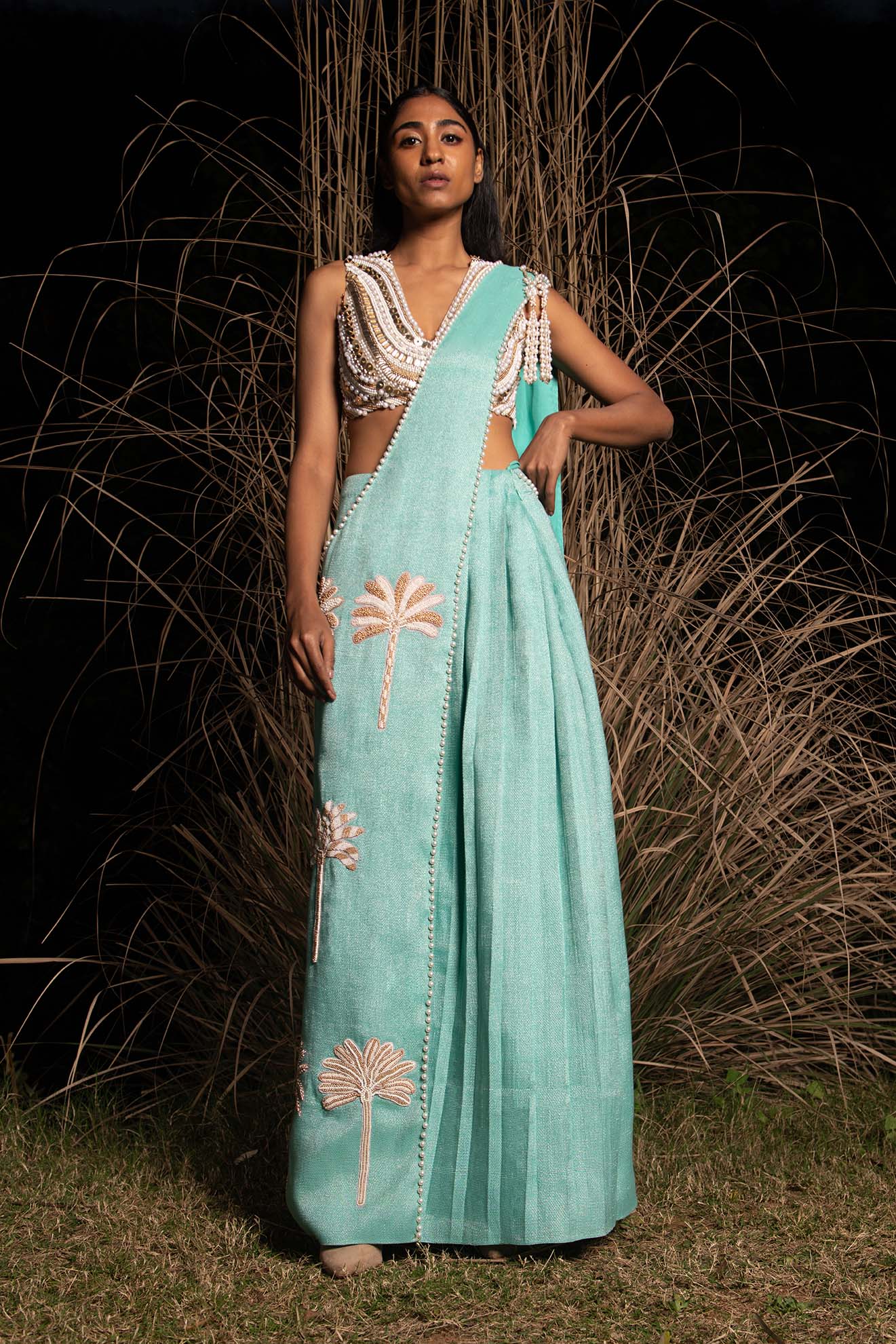 Vatika - Stitched Saree