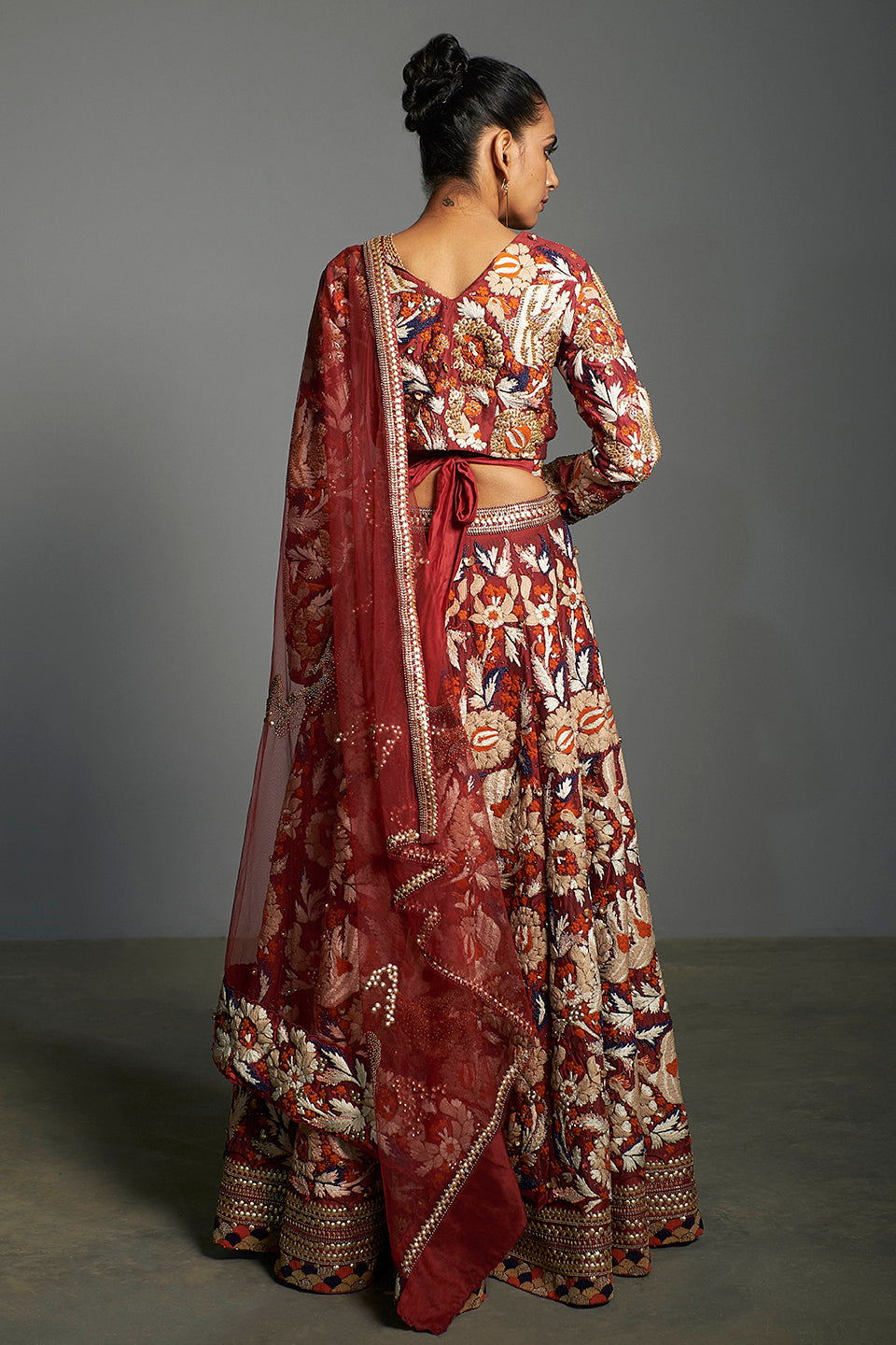 Red Lehenga Set - sakshamneharicka.com