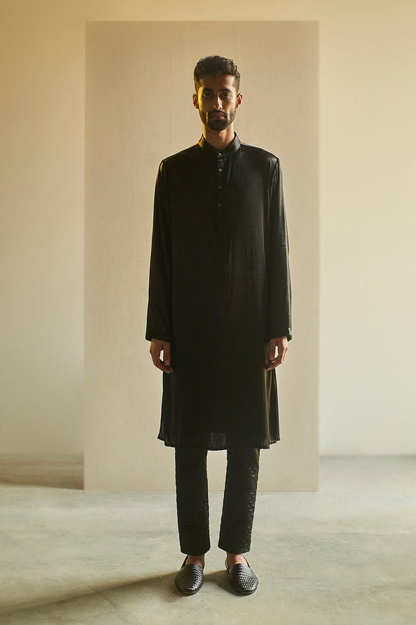 HOUSE OF DEYANN Jacquard Silk Woven Design Sherwani With Kurta, Trouser Set  Set For Men - DEYANN - 4056161