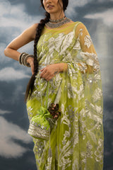 Iccha - Fully Embroidered Saree Set