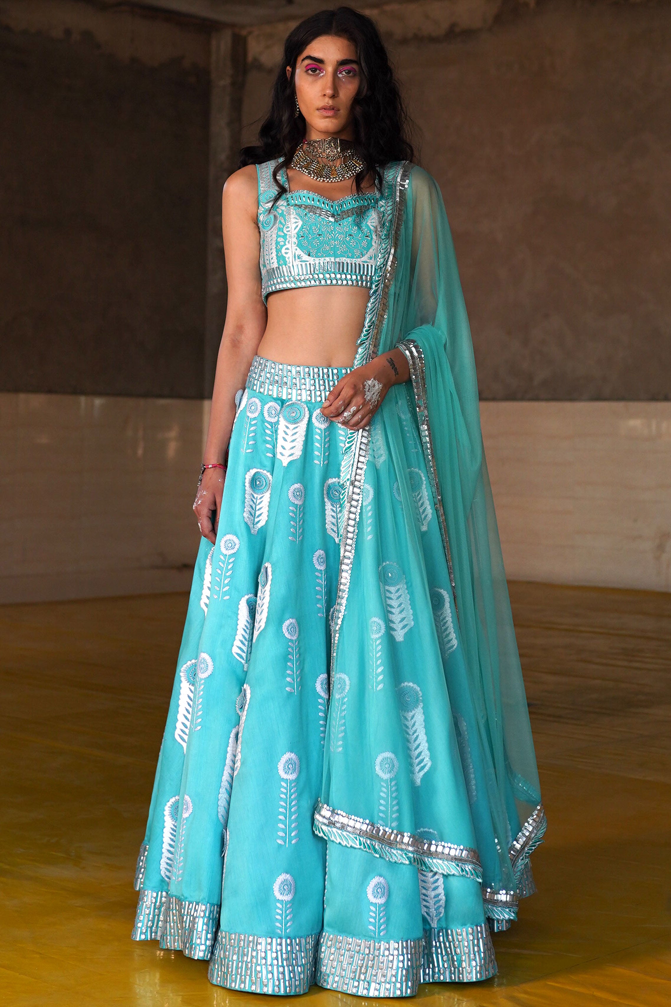 Firozi - Lehenga Set