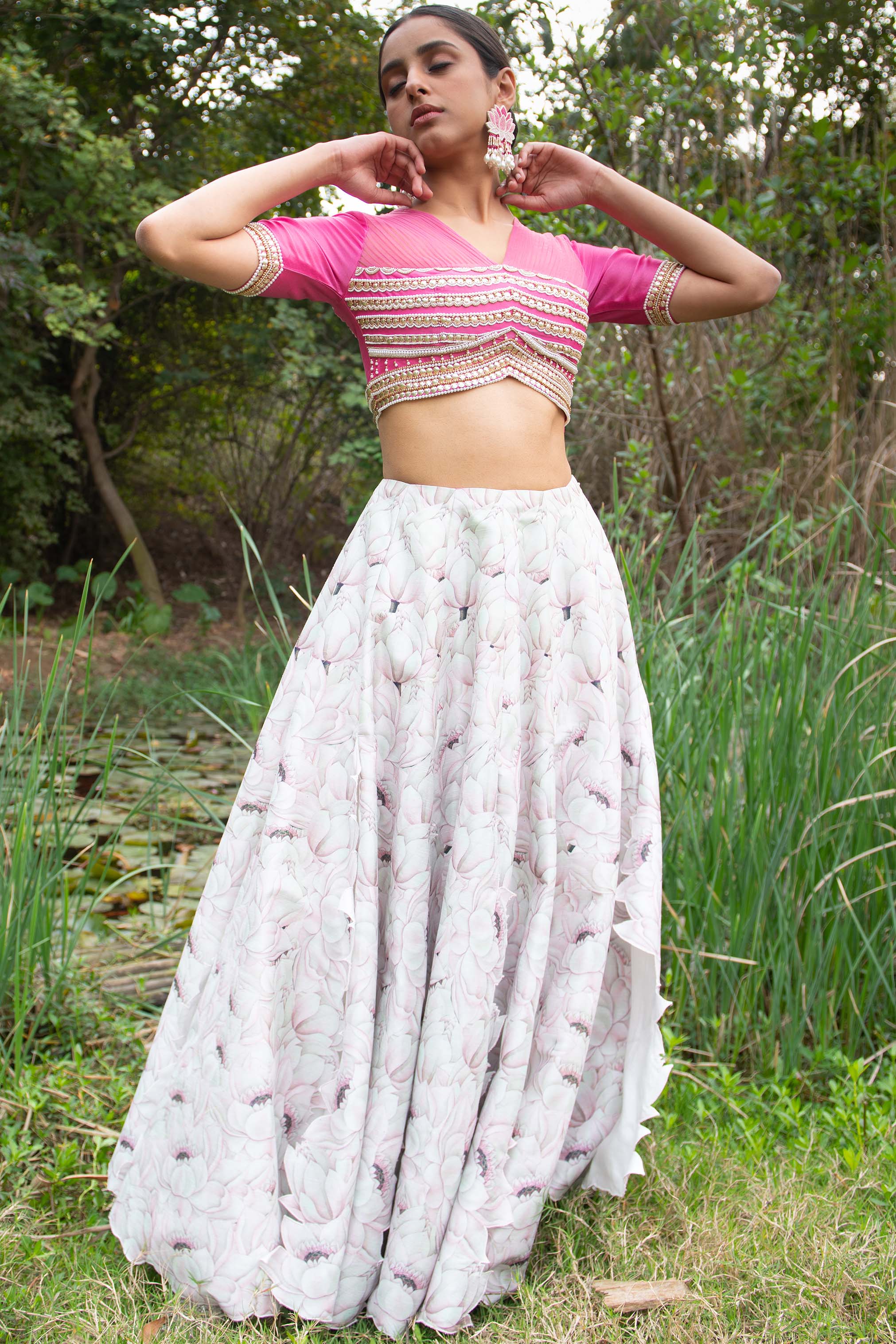 Padmaja Printed - Lehenga Set